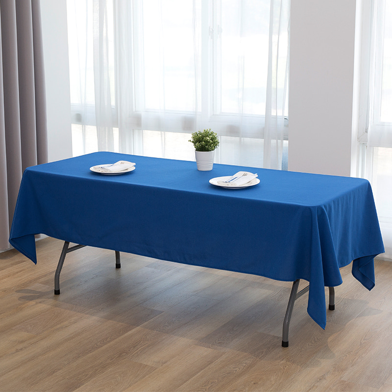 60x102'' einfarbige Hochzeitsbankett-Tischdecken aus gesponnenem Polyester