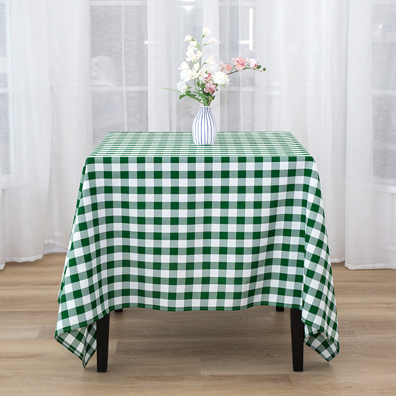 Rechteckige karierte gewebte Tischdecken für Picknickpartys im Format 70 x 70 Zoll