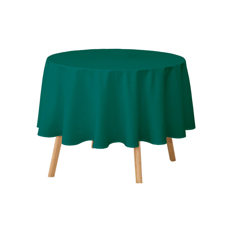 Runde Tischdecken aus 217 g/m² Polyestergarn, einfarbig, für Hochzeitsbankett